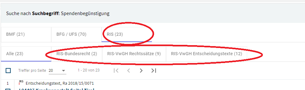 Suchergebnis mit RIS