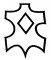 Piktogramm beschichtetes Leder